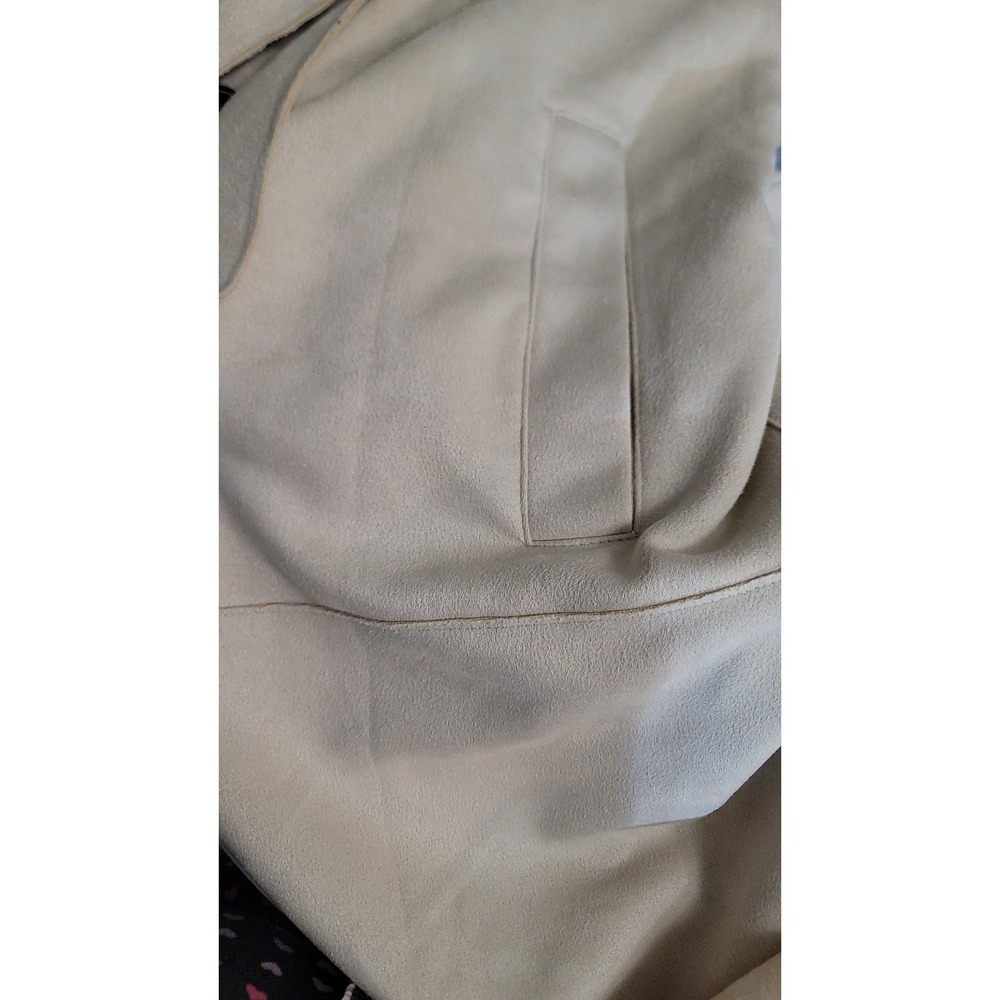 Zara Sleeveless‎ Trench Vest Duster Coat Jacket Neutral Color Belted Modern - Picture 10 of 10